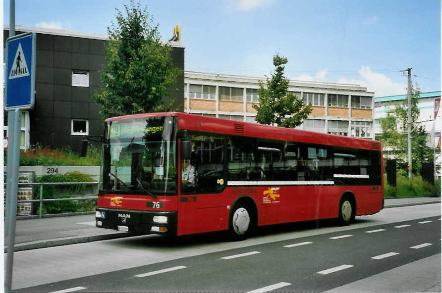 (095'411) - Peyer, Niederwangen - Nr. 76/BE 503'800 - MAN/G�ppel am 8. Juni 2007 in K�niz, Br�hlplatz