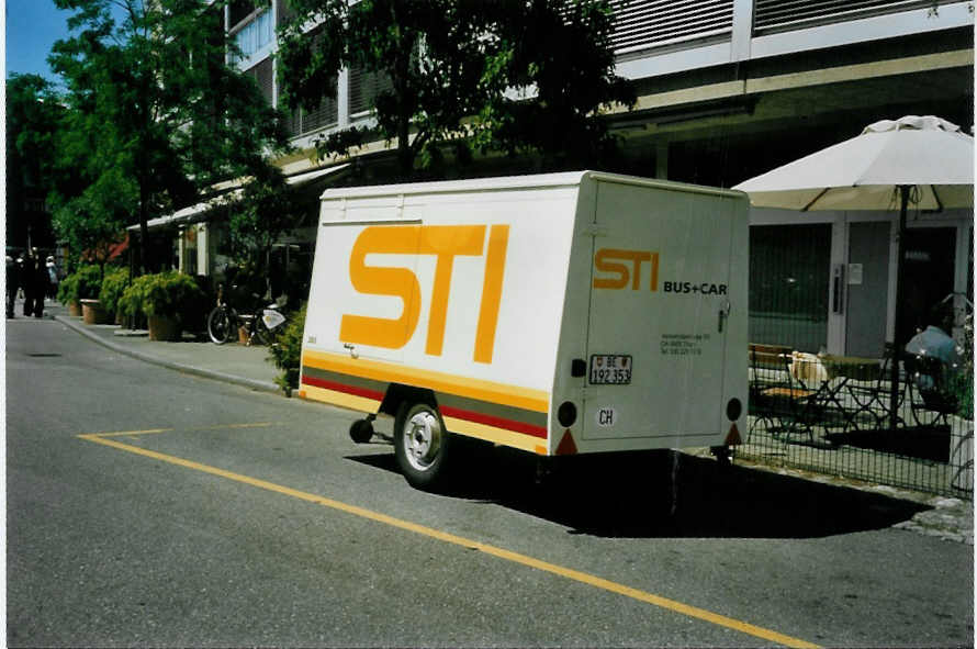 (095'419) - STI Thun - Nr. 265/BE 192'353 - Watsa Gep�ckanh�nger (ex Nr. 165; ex TSG Blumenstein Nr. 13) am 8. Juni 2007 bei der Schiffl�ndte Thun