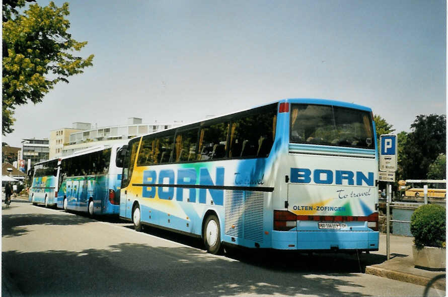 (095'509) - Born, Olten - Nr. 8/SO 106'103 - Setra am 20. Juni 2007 bei der Schiffl�ndte Thun