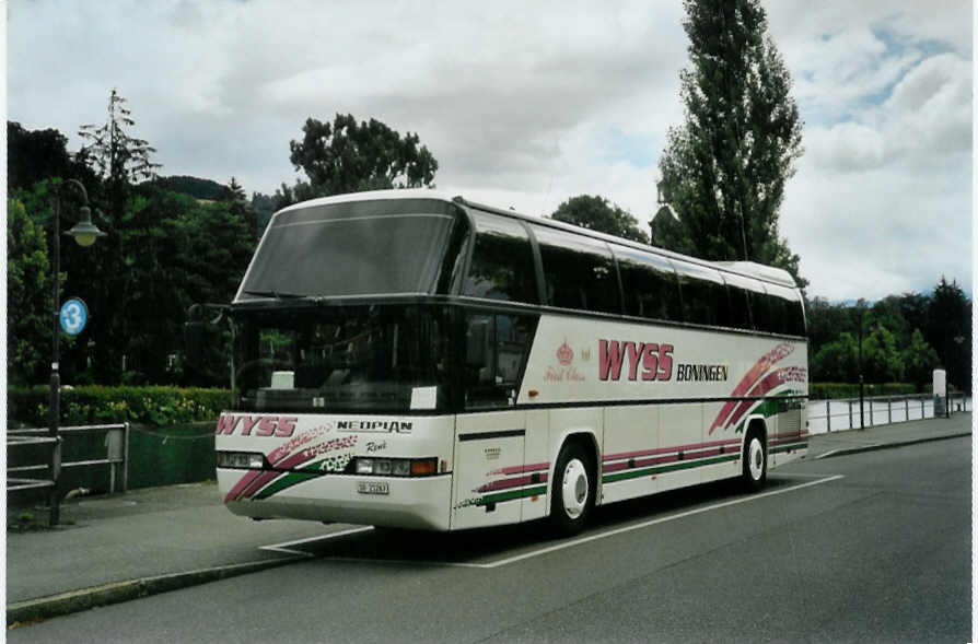(095'813) - Wyss, Boningen - SO 21'263 - Neoplan am 26. Juni 2007 bei der Schiffl�ndte Thun