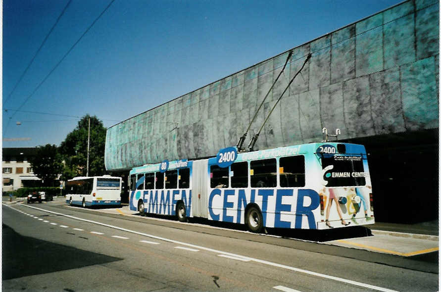 (096'130) - VBL Luzern - Nr. 197 - NAW/Hess Gelenktrolleybus am 15. Juli 2007 in Luzern, Br�elstrasse
