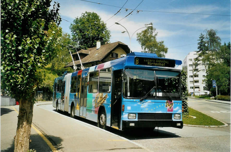 (096'805) - VBL Luzern - Nr. 199 - NAW/Hess Gelenktrolleybus am 23. Juli 2007 in Luzern, W�rzenbach