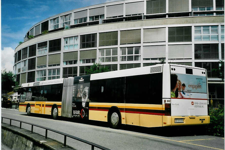 (096'935) - STI Thun - Nr. 90/BE 572'090 - MAN am 3. August 2007 bei der Schiffl�ndte Thun