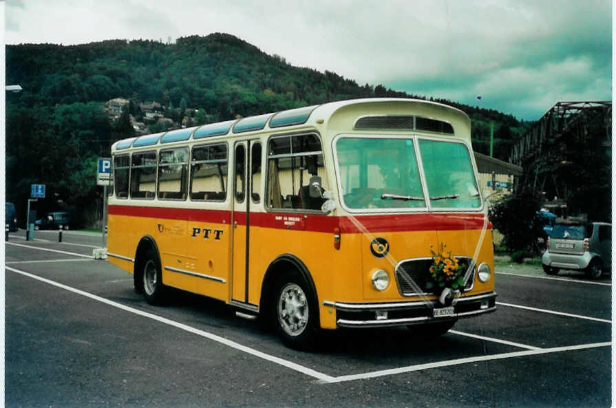 (097'220) - Rentsch, B�riswil - BE 823'203 - FBW/Gangloff (ex P 23'203; ex P 21'003) am 17. August 2007 in Thun, Seestrasse