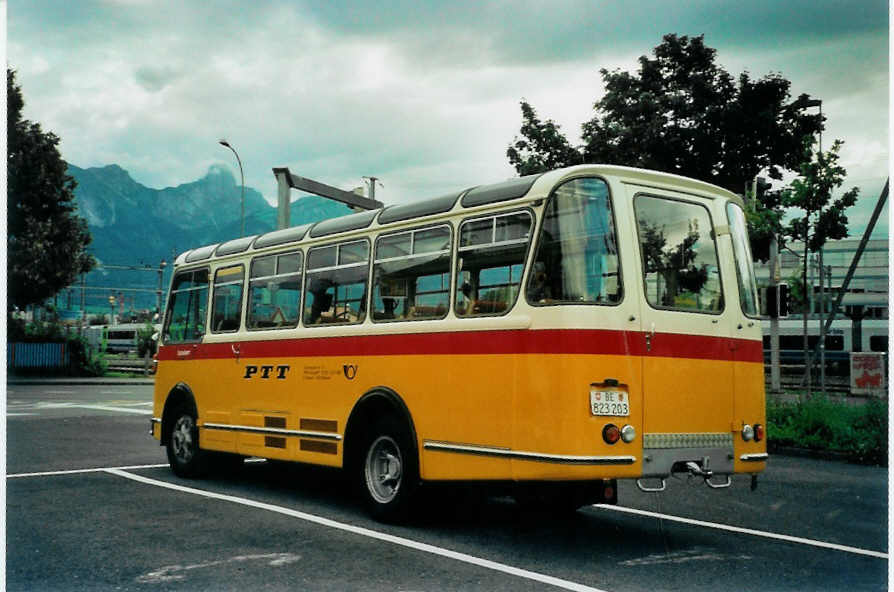 (097'222) - Rentsch, B�riswil - BE 823'203 - FBW/Gangloff (ex P 23'203; ex P 21'003) am 17. August 2007 in Thun, Seestrasse