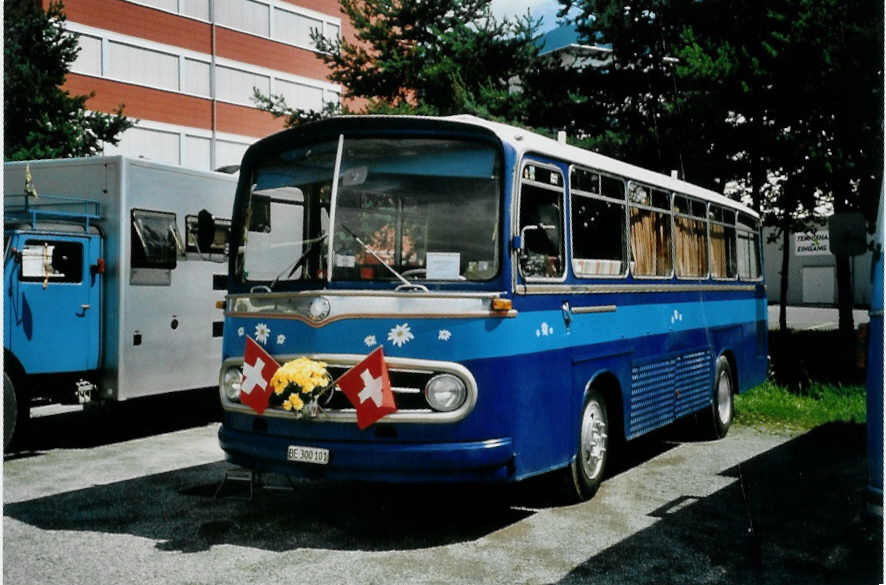 (097'317) - Aus der Schweiz: M�ller, Lenk - BE 300'101 - Mercedes am 18. August 2007 in Schaan, Wohnbustreffen