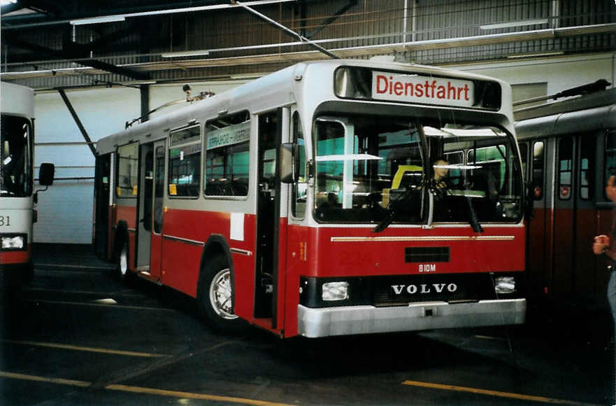 (098'604) - WV Winterthur - Nr. 224 - Volvo/T�scher Enteiser am 15. September 2007 in Winterthur, Depot Gr�zefeld