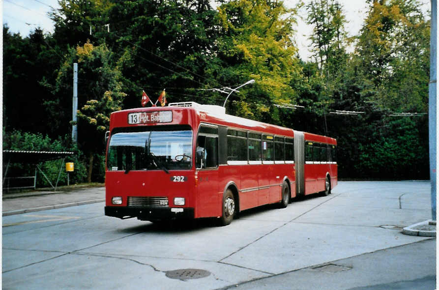 (099'529) - Bernmobil, Bern - Nr. 292/BE 419'292 - Volvo/R&J-Hess-Gangloff am 30. September 2007 in Bern, B�mpliz