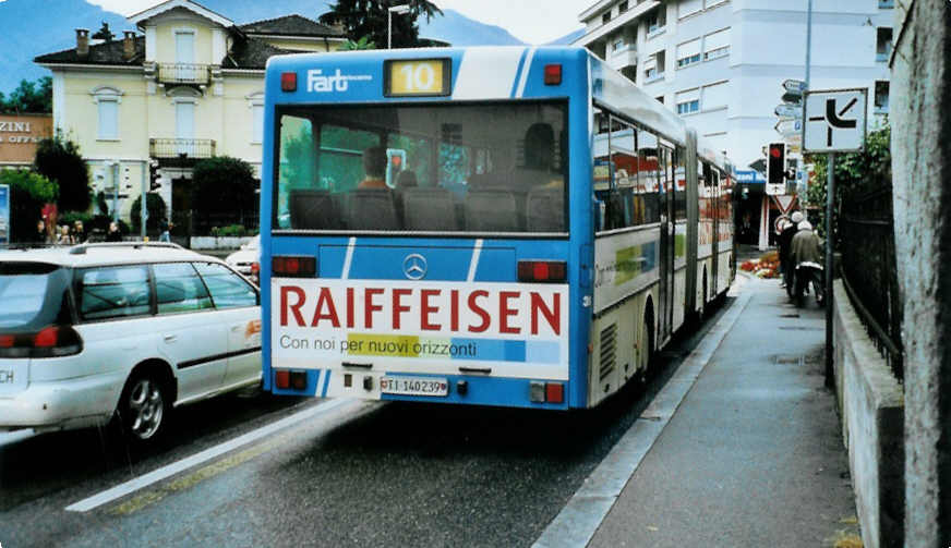 (099'814) - FART Locarno - Nr. 39/TI 140'239 - Mercedes (ex Pflieger, D-B�blingen Nr. 16) am 4. Oktober 2007 in Locarno, 5 Vie