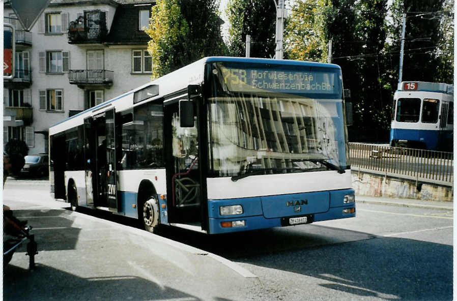 (100'127) - Gut, Binz - Nr. 11/ZH 416'611 - MAN am 5. Oktober 2007 in Z�rich, Klusplatz