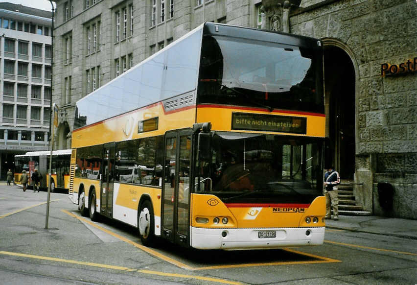 (100'335) - Schwizer, Goldach - SG 121'190 - Neoplan am 14. Oktober 2007 beim Bahnhof St. Gallen