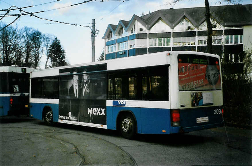 (101'435) - VBL Luzern - Nr. 309 - Lanz+Marti/Hess Personenanh�nger am 26. November 2007 in Luzern, Maihof