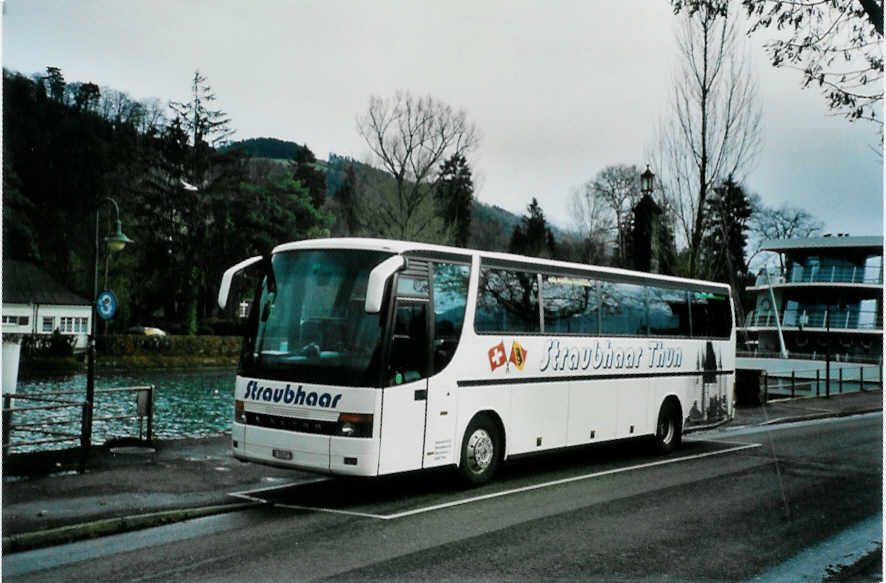 (101'615) - Straubhaar, Thun - Nr. 2/BE 555'977 - Setra am 7. Dezember 2007 bei der Schiffl�ndte Thun