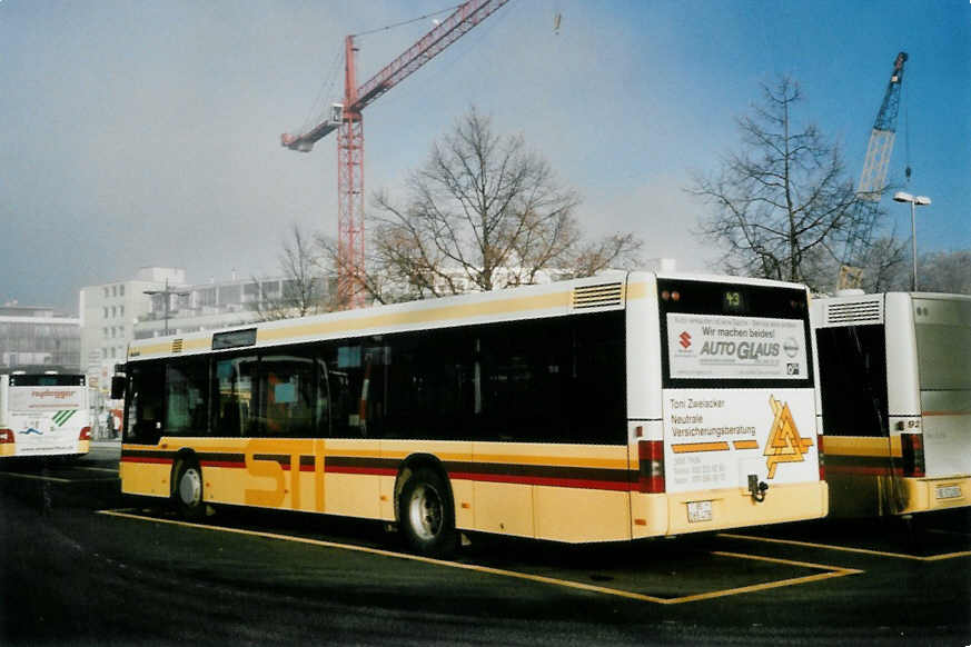 (102'418) - STI Thun - Nr. 78/BE 265'478 - MAN am 27. Dezember 2007 beim Bahnhof Thun (prov. Haltestelle)
