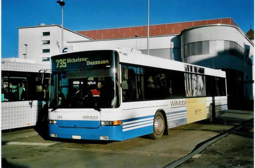 (102'432) - WilMobil, Wil - Nr. 244/SG 261'935 - Volvo/Hess (ex RTB Altst�tten Nr. 34) am 29. Dezember 2007 beim Bahnhof Wil