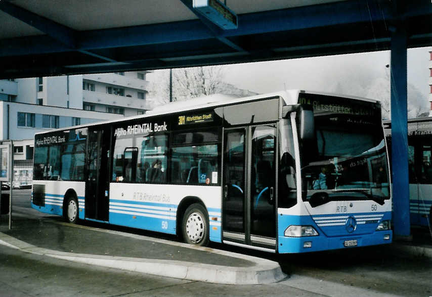 (102'619) - RTB Altst�tten - Nr. 50/SG 150'869 - Mercedes am 29. Dezember 2007 beim Bahnhof Heerbrugg