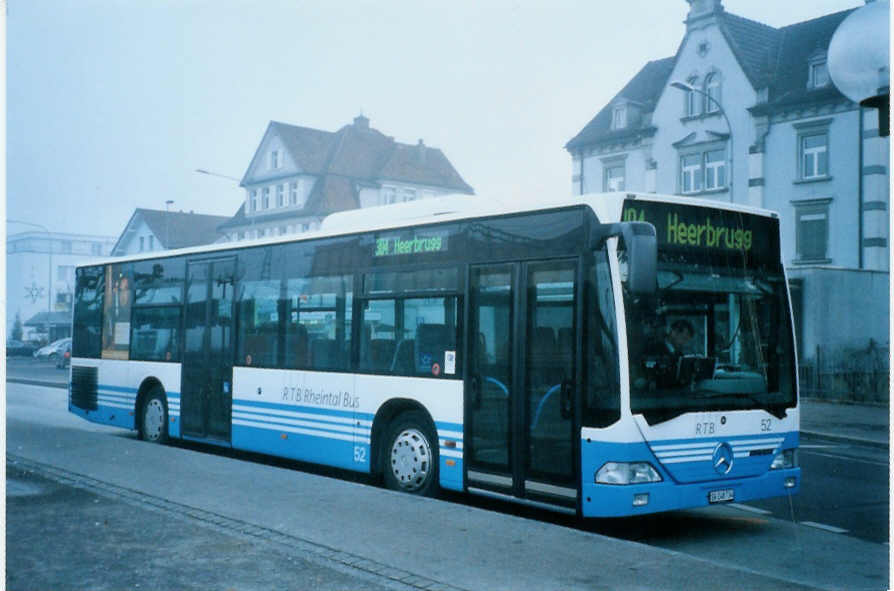 (102'707) - RTB Altst�tten - Nr. 52/SG 248'734 - Mercedes am 29. Dezember 2007 beim Bahnhof St. Margrethen