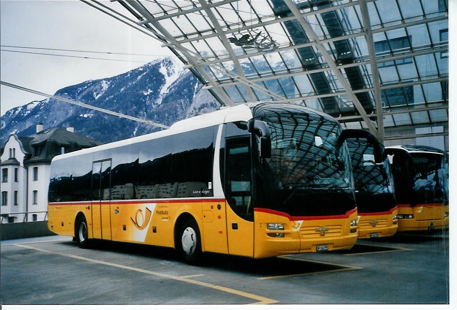 (103'909) - PostAuto Graub�nden - GR 162'995 - MAN am 4. Februar 2008 in Chur, Postautostation