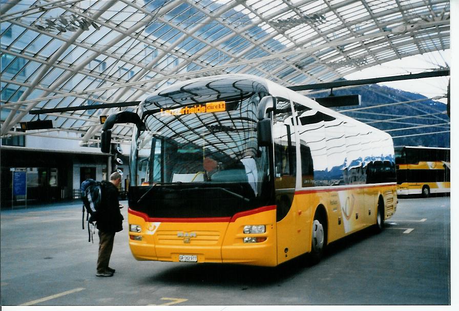 (103'935) - PostAuto Graub�nden - GR 162'977 - MAN am 4. Februar 2008 in Chur, Postautostation