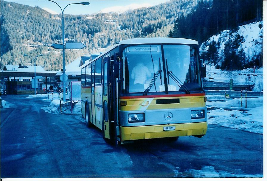 (104'413) - Zegg, Samnaun - GR 838 - Mercedes/FHS (ex PostAuto Graub�nden; ex P 23'324) am 19. Februar 2008 in Martina, Post