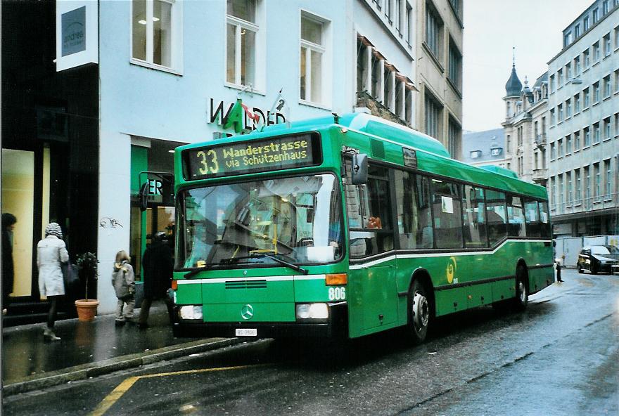 (104'612) - BVB Basel - Nr. 806/BS 2806 - Mercedes am 20. Februar 2008 in Basel, Schiffl�nde