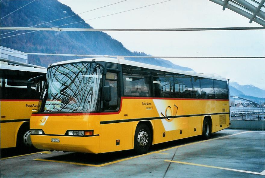(104'723) - PostAuto Graub�nden - GR 102'310 - Neoplan (ex P 25'137) am 1. M�rz 2008 in Chur, Postautostation