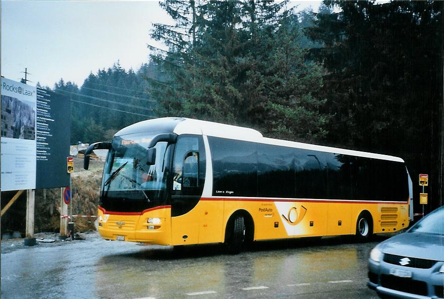 (104'731) - PostAuto Graub�nden - GR 162'974 - MAN am 1. M�rz 2008 in Laax, Murschetg