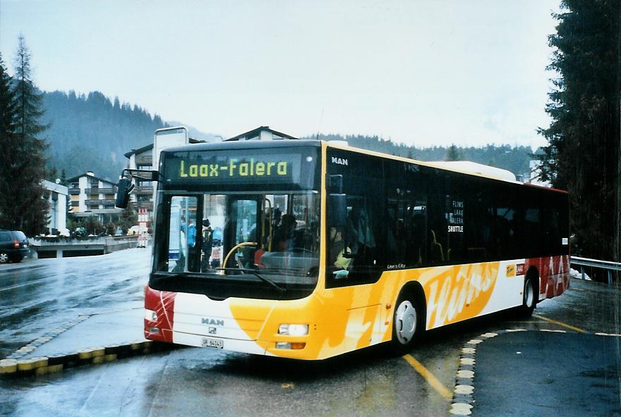 (104'734) - Stuppan, Flims - GR 64'143 - MAN am 1. M�rz 2008 in Laax, Murschetg