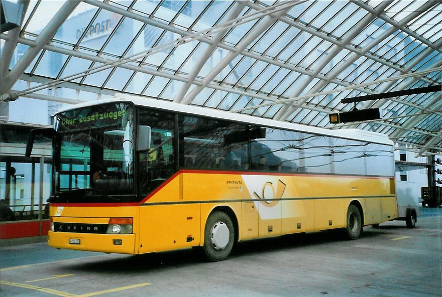(104'810) - PostAuto Graub�nden - GR 102'333 - Setra (ex P 26'017) am 1. M�rz 2008 in Chur, Postautostation