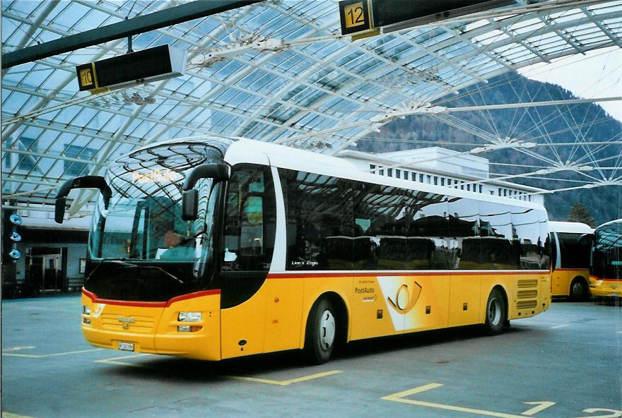 (104'820) - PostAuto Graub�nden - GR 162'986 - MAN am 1. M�rz 2008 in Chur, Postautostation