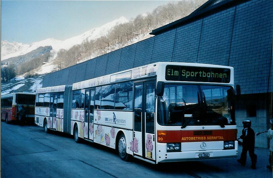 (104'918) - AS Engi - Nr. 20/GL 9040 - Mercedes (ex AAGL Liestal Nr. 94) am 9. M�rz 2008 in Elm, Sportbahnen