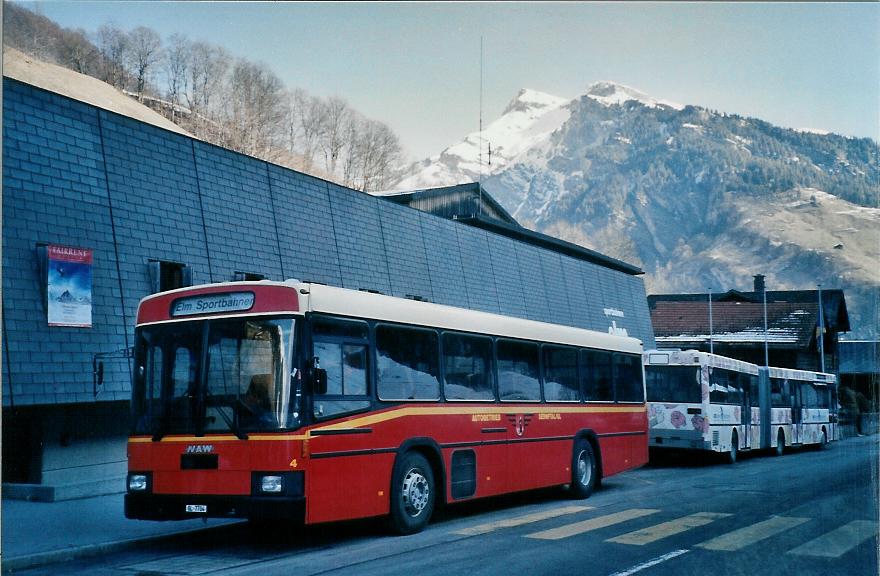 (104'920) - AS Engi - Nr. 4/BE 7704 - NAW/R&J am 9. M�rz 2008 in Elm, Sportbahnen