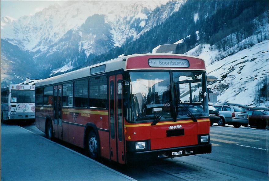 (104'923) - AS Engi - Nr. 4/GL 7704 - NAW/R&J am 9. M�rz 2008 in Elm, Sportbahnen 