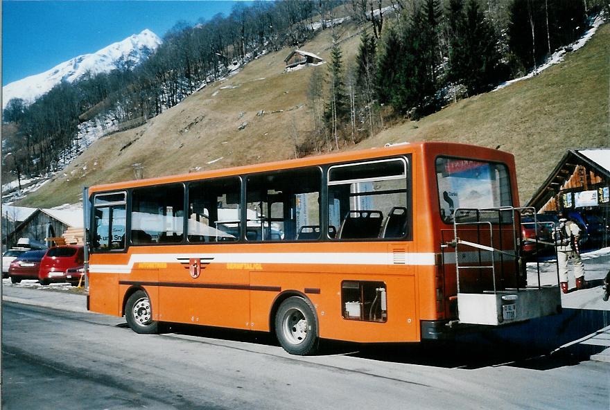(104'929) - AS Engi - Nr. 8/GL 7708 - NAW/Hess (ex ZVB Zug Nr. 42) am 9. M�rz 2008 in Elm, Sportbahnen