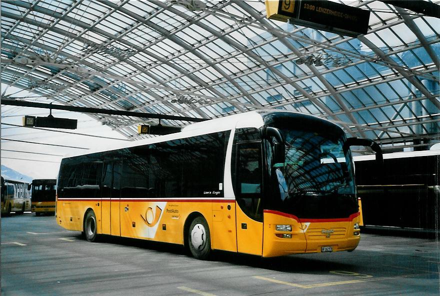 (104'934) - PostAuto Graub�nden - GR 162'978 - MAN am 9. M�rz 2008 in Chur, Postautostation