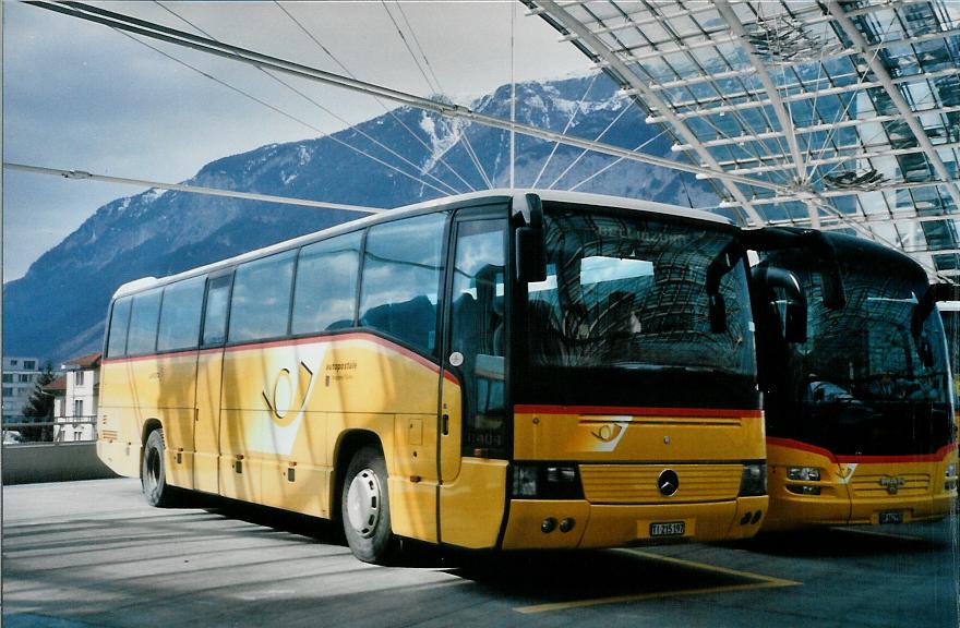 (105'001) - AutoPostale Ticino - Nr. 602/TI 215'197 - Mercedes (ex P 25'232) am 9. M�rz 2008 in Chur, Postautostation
