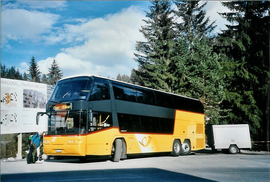 (105'025) - PostAuto Graub�nden - GR 162'998 - Neoplan am 9. M�rz 2008 in Laax, Murschetg