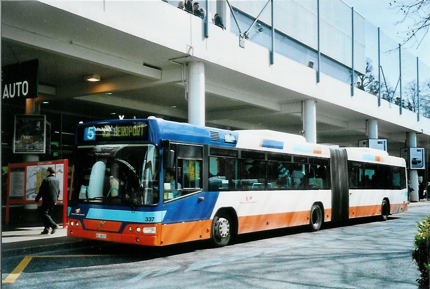 (105'108) - TPG Gen�ve - Nr. 337/GE 96'371 - Volvo am 15. M�rz 2008 in Gen�ve, Palexpo