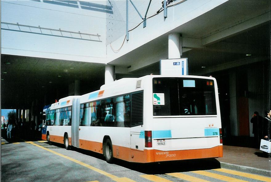 (105'116) - TPG Gen�ve - Nr. 378/GE 96'943 - Volvo am 15. M�rz 2008 in Gen�ve, Palexpo