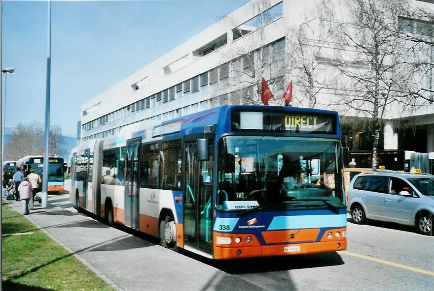 (105'120) - TPG Gen�ve - Nr. 338/GE 96'562 - Volvo am 15. M�rz 2008 in Gen�ve, Palexpo