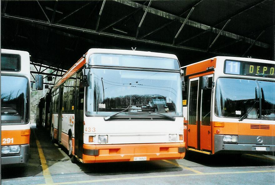 (105'134) - TPG Gen�ve - Nr. 433/GE 96'845 - Renault am 15. M�rz 2008 in Gen�ve, D�p�t