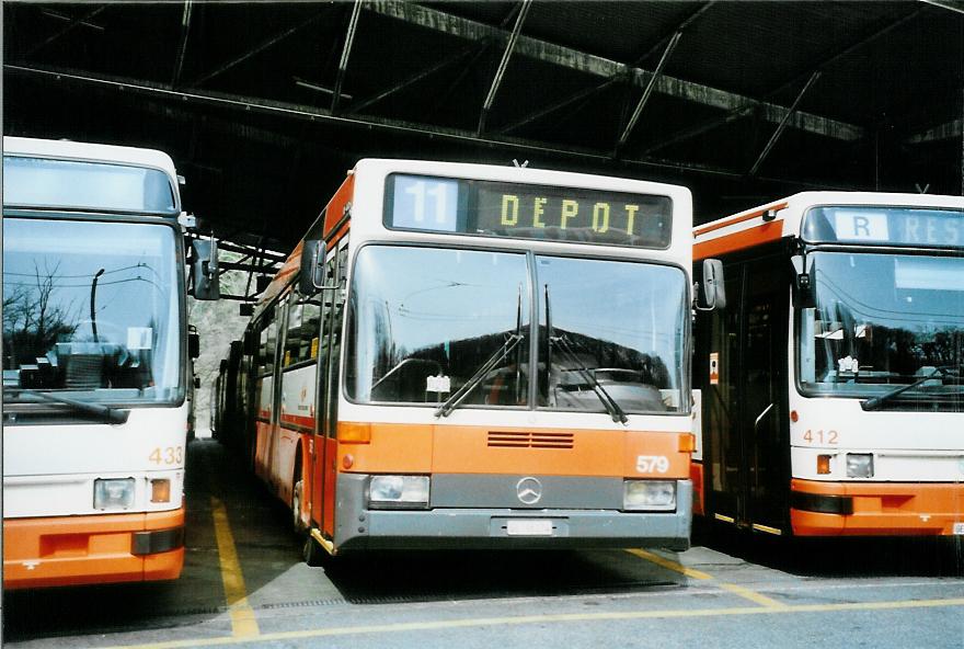 (105'135) - TPG Gen�ve - Nr. 579/GE 96'174 - Mercedes am 15. M�rz 2008 in Gen�ve, D�p�t