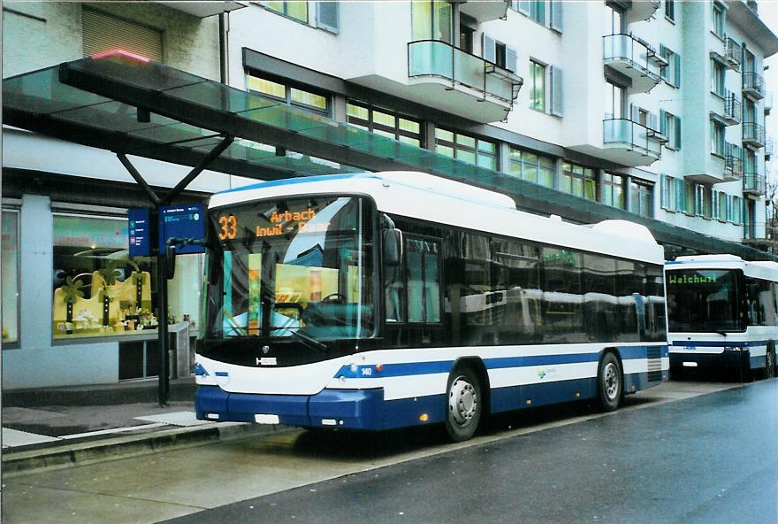 (105'323) - ZVB Zug - Nr. 140/ZG 3390 - Scania/Hess am 17. M�rz 2008 beim Bahnhof Zug