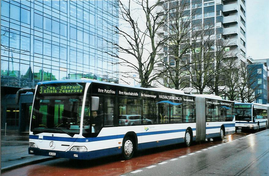 (105'335) - ZVB Zug - Nr. 20/ZG 3370 - Mercedes am 17. M�rz 2008 in Zug, Metalli