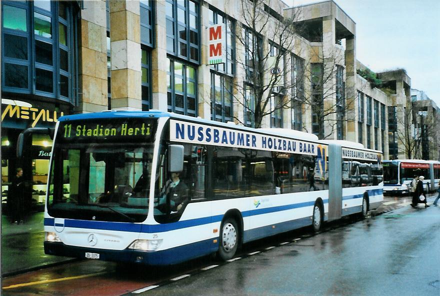 (105'402) - ZVB Zug - Nr. 25/ZG 3375 - Mercedes am 17. M�rz 2008 in Zug, Metalli