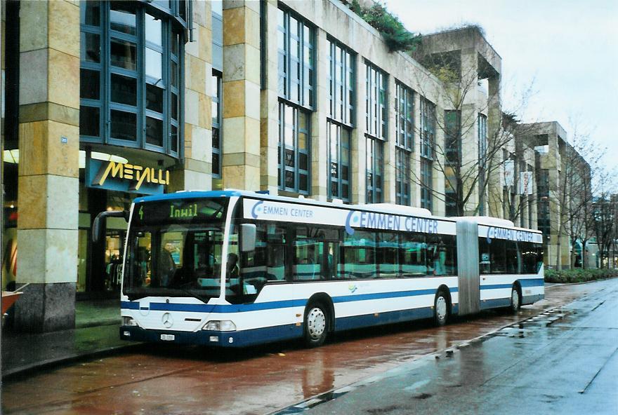 (105'410) - ZVB Zug - Nr. 8/ZG 3358 - Mercedes am 17. M�rz 2008 in Zug, Metalli
