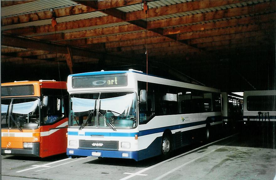 (105'710) - ZVB Zug - Nr. 103/ZG 54'613 - NAW/Hess (ex Nr. 93) am 23. M�rz 2008 in Zug, Garage