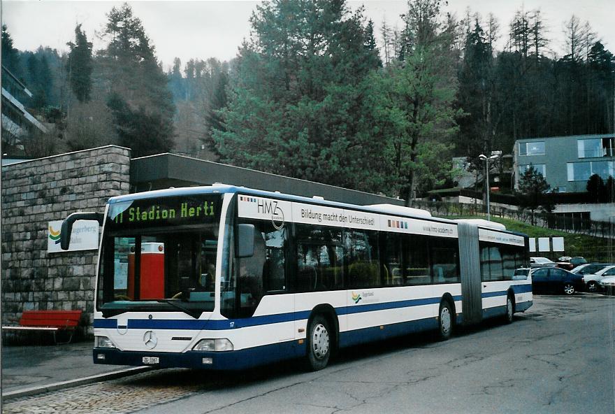 (105'727) - ZVB Zug - Nr. 17/ZG 3367 - Mercedes am 23. M�rz 2008 in Zug, Sch�negg