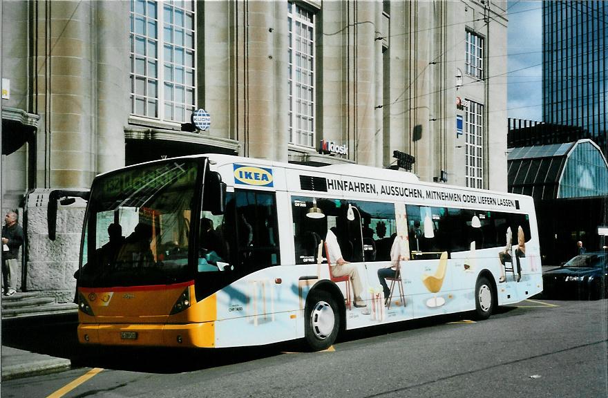 (105'901) - Casutt, Gossau - SG 289'531 - Van Hool am 29. M�rz 2008 beim Bahnhof St. Gallen
