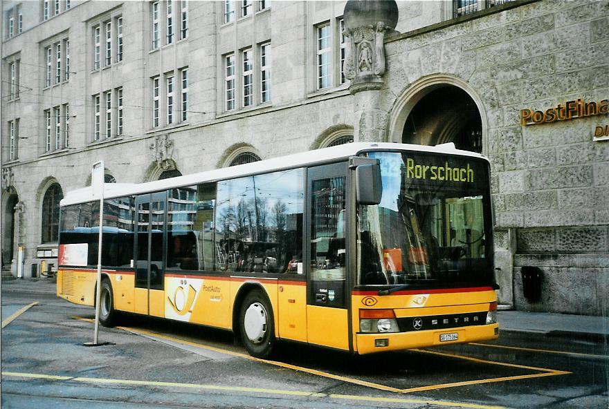 (105'906) - Schwizer, Goldach - SG 175'064 - Setra am 29. M�rz 2008 beim Bahnhof St. Gallen
